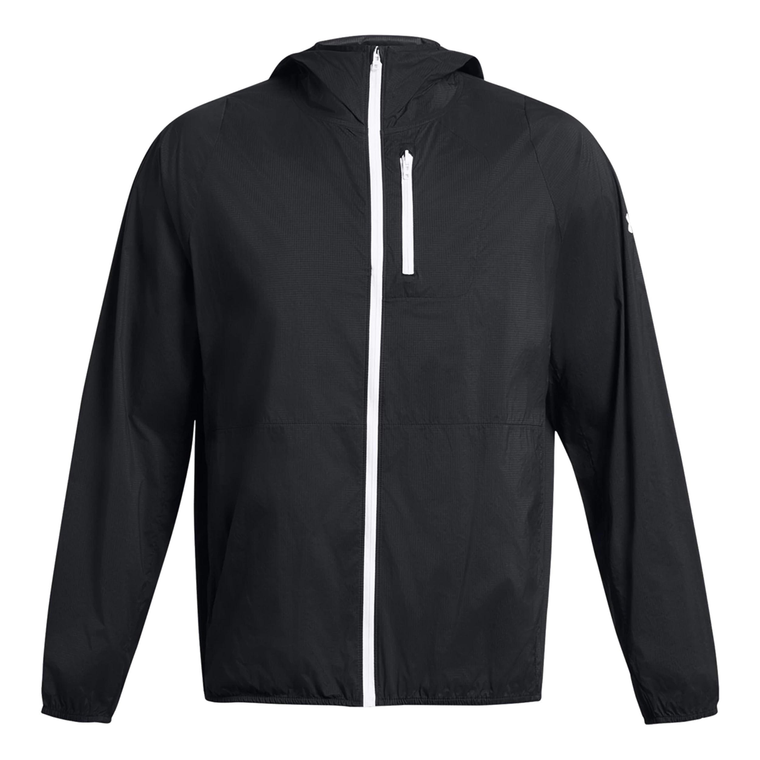 Erkek Phantom Windbreaker Koşu Kıyafeti Koşu Ceketi Siyah 001/Beyaz 100 - Siyah