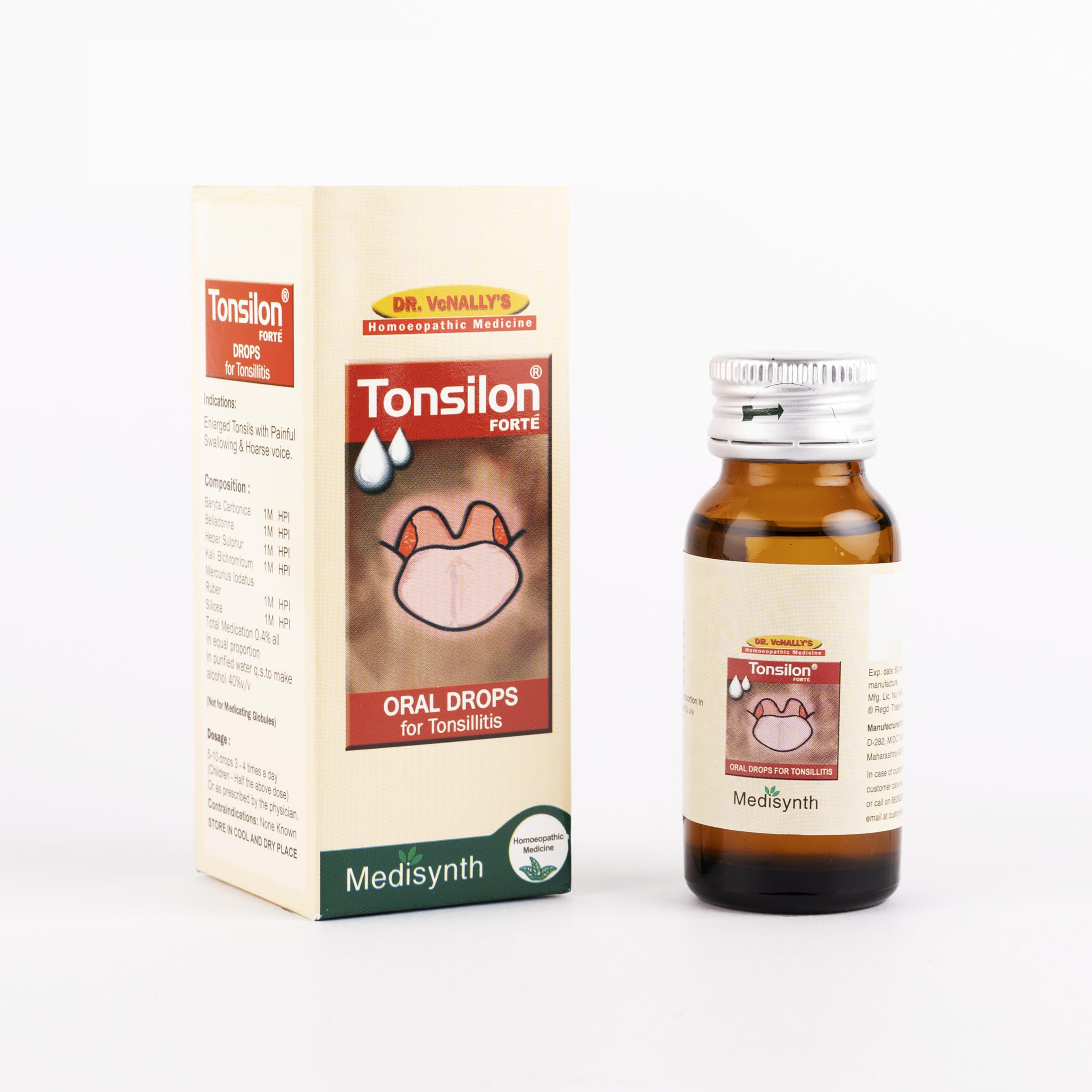 MEDISYNTH Tonsilon Forte Oral Drops (30ml) Pack of 2 |Homeopathic Medicine For Cold, Cough, Tonsillar Hypertrophy & Inflammation | Improves General Health | Batch No. 79 | Expiry – March 2030-image-16