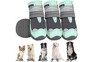 SlowTon Dog Shoes for Large Dogs - Waterproof Dog Boots for Summer Hot Pavement