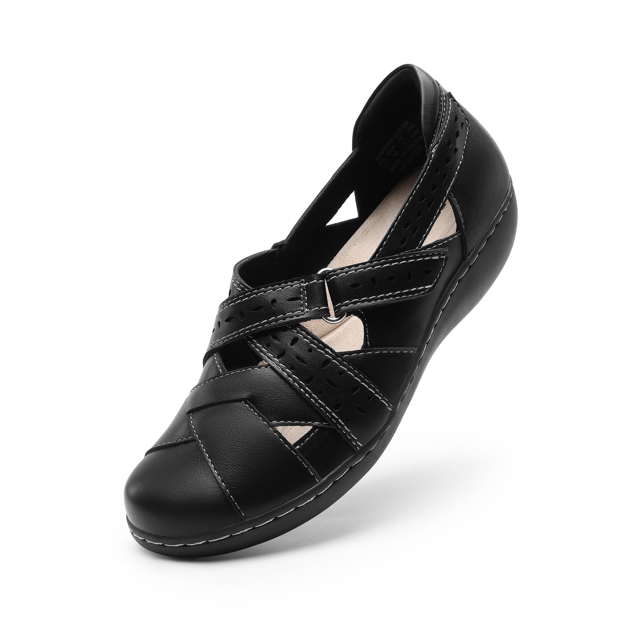 DREAM PAIRS Women's Loafers Slip On Comfortable Casual Orthopedic Walking Flats