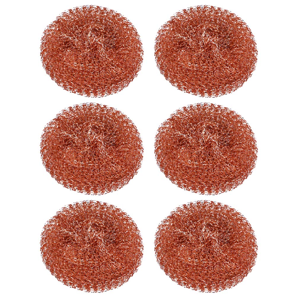 6pcs Tin-absorbing Copper Ball Cleaner for Irons Copper Tip Cleaner Copper Ball Cleaner Soldering Tip Cleaner Brass Tip Cleaner Kit Iron Nozzle Clean Ball Cleaning Ball