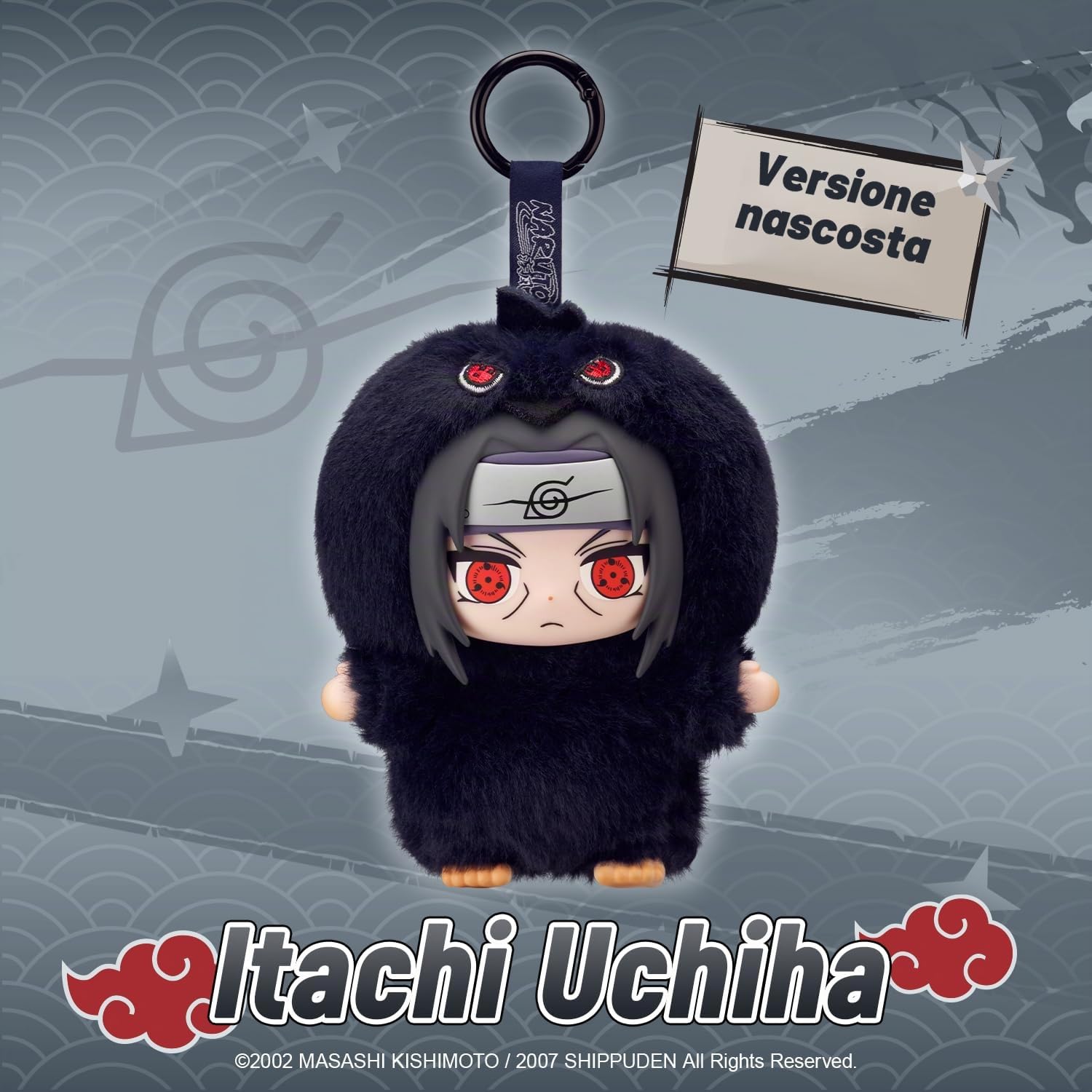 puremind Naruto Blind Box, 6 figure anime in peluche con licenza ufficiale | Altezza 15 cm, dettagli in vinile, elementi articolati, serie da collezione, portachiavi o ciondolo per borsa e zaino