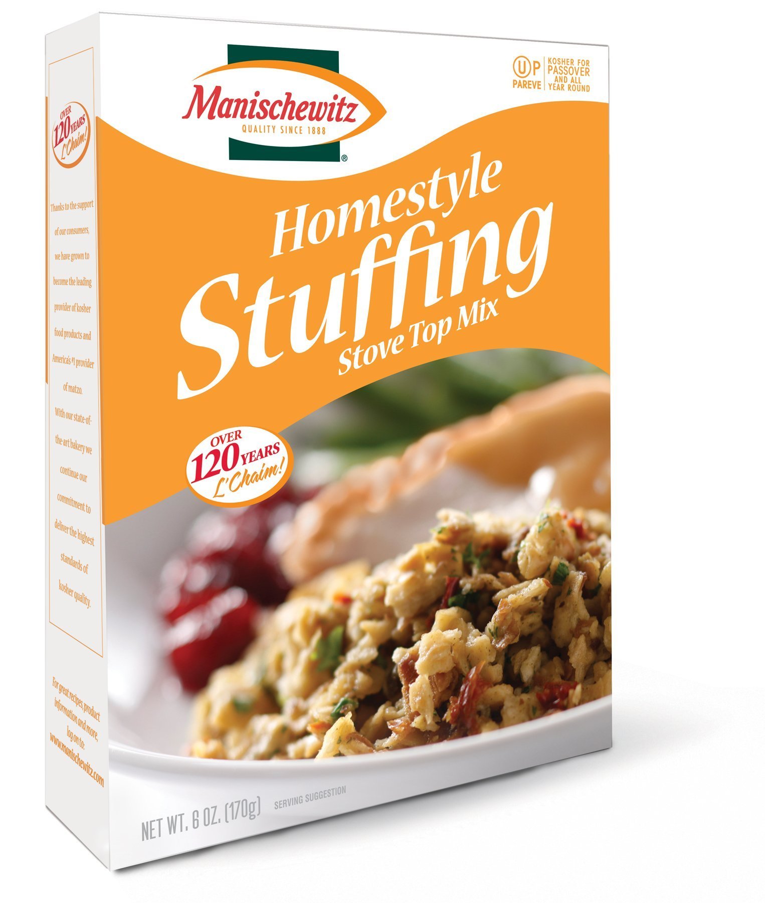 MANISCHEWITZ Homestyle Stuffing Mix , 6-Ounce Boxes (Pack of 6)