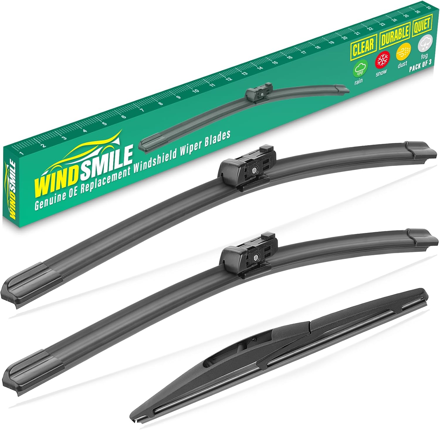 24" 19" 10" wiper blades
