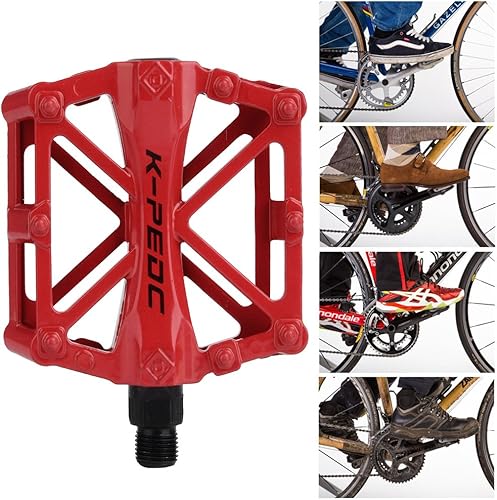 Miniatura 7 de Pedales de aluminio de la plataforma de la bici del CNC Pedales ligeros de la bicicleta del ciclismo del camino para MTB BMX