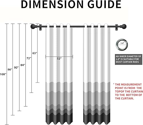Miniatura 9 de Youleyar Cortinas traslúcidas para árbol de Navidad, cortinas traslúcidas de gasa con estampado dorado de lujo, par de tratamiento de bronceado