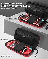 Vista 3 de Mumba Funda de transporte para Nintendo Switch OLED y Nintendo Switch, Versión Plus Bolsa de transporte de viaje protectora portátil