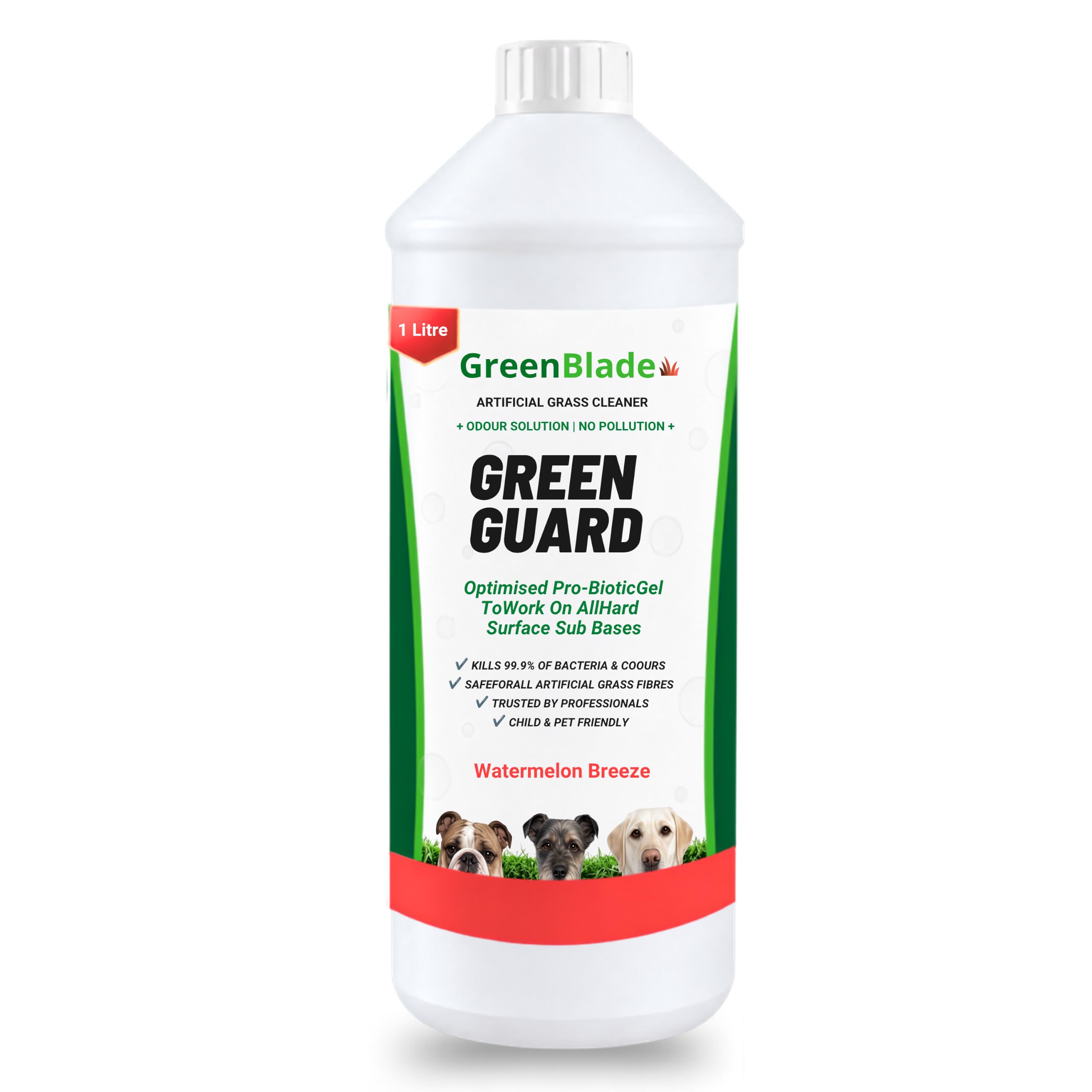 GreenBlade Green Guard Artificial Grass Cleaner & Odour Remover, 1L 1 Pack