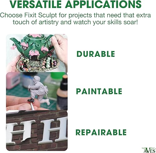 Miniatura 5 de Fixit Sculpt 1 Lb Arcilla epoxi  Kit de dos partes de adhesivo multiusos