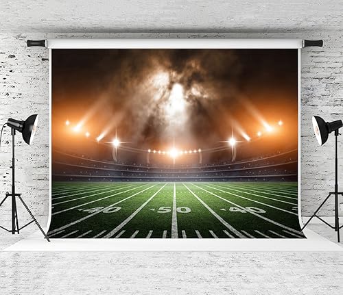 Kate Telón de fondo de fotografía de fútbol americano de 7 x 5 pies para estadio deportivo, fondo de cabina de fotos para accesorios de estudio