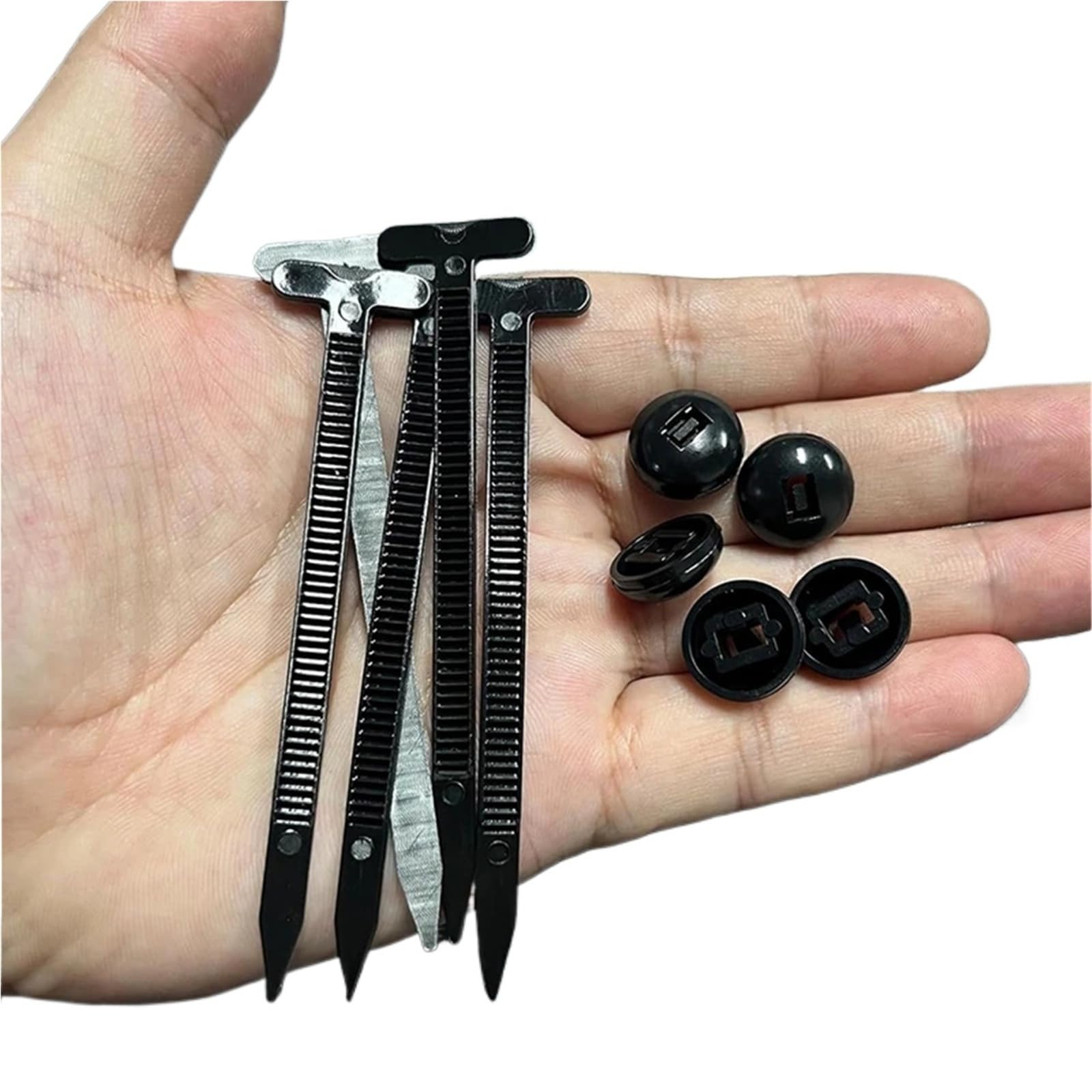 Gjgfjghk 30Set- (60Pcs) Zip Ties 1000-100Set Self-Locking Universal Nylon Cable Tie Buckle Heavy Duty Zip Ties With Pin & Button Car Daily Repair Fastening Strap Long Cable Ties(30Set- (60Pcs))