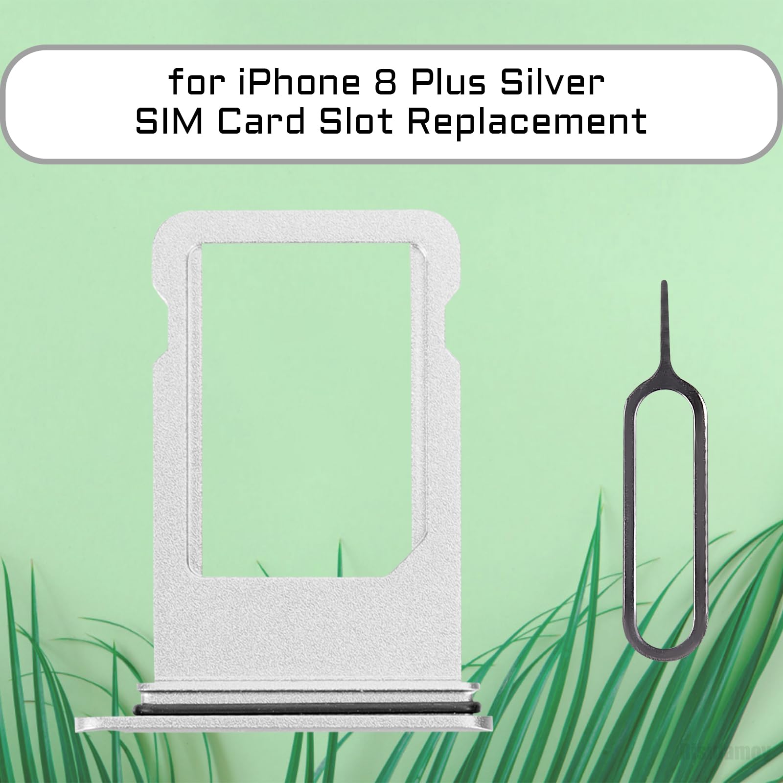 Amazon.com: Risidamoy for iPhone 8 Plus Silver SIM Card Slot