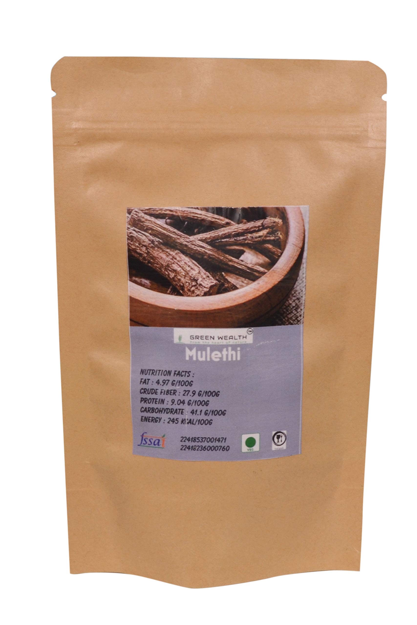 Green Wealth - Powdered Mulethi (Liquorice) - 100 Grams - Image 1