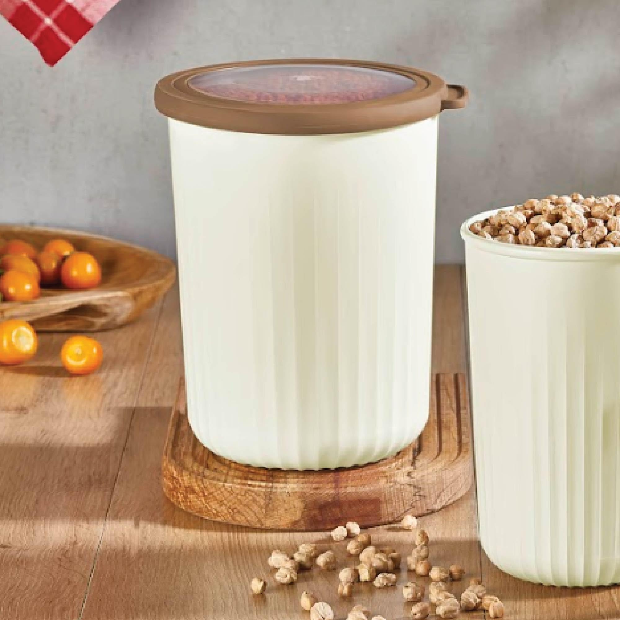 Vip Ahmet Vakumlu Saklama Kabı Silindir, Kumsal 2, 10 Lt*4'Lü