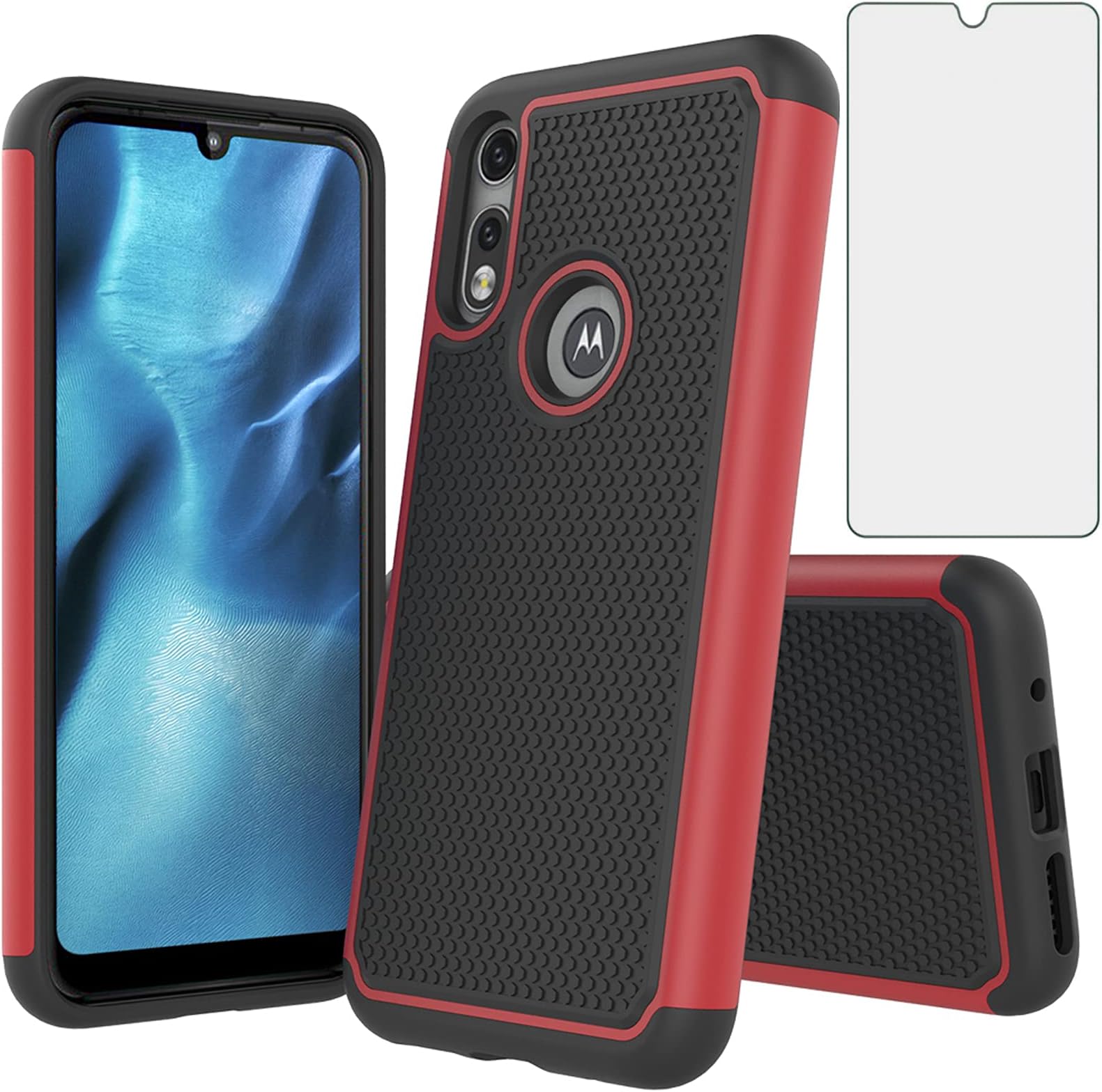 Asuwish Compatible With Moto E 2020 Motorola E7 Case And Tempered Glass Screen - Foto 3