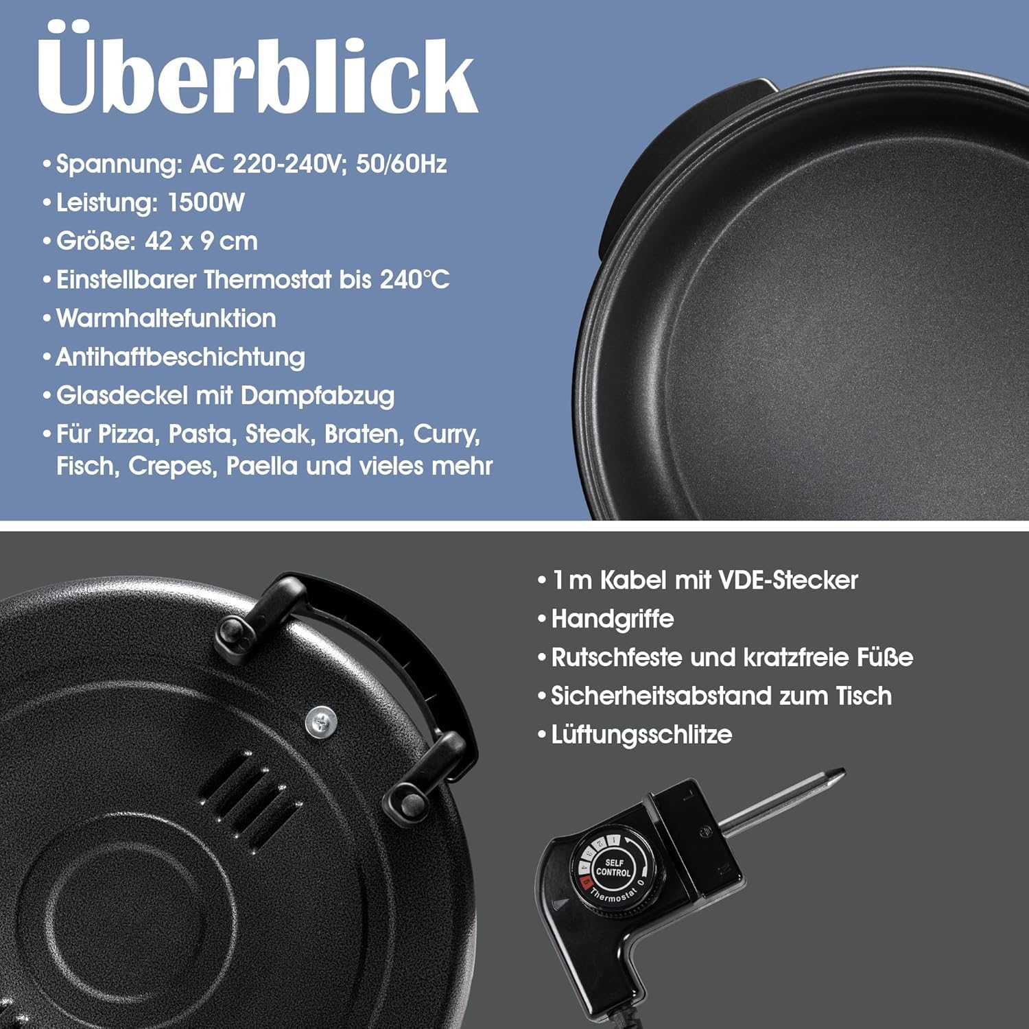 Elektrischer Pizza-Ofen T24 42 cm