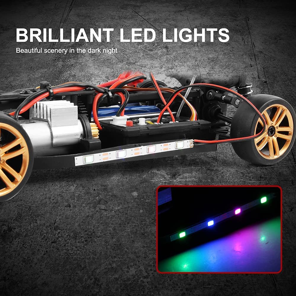 4wd High Speed Rc Rally Car - Drift, All-terrain Monster Truck Z Lekkim Podwoziem Led, Odpornym Na Uderzenia Nadwoziem Z Pvc I Gumowymi Oponami Odpornymi Na Zużycie, Niezależny System Zawieszenia