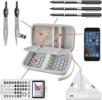 Vista 34 de Funda compatible con Texas Instruments TI-Nspire CX II/TI Nspire CX/TI-NSPIRE CX-II T CAS/para calculadora gráfica a color TI-84 Plus/TI-83 Plus CE