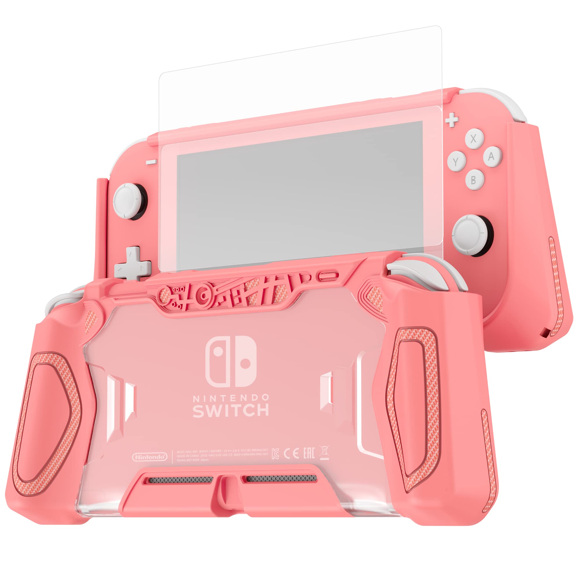 Switch Lite Case, Ergonomic/Grip/Shock-Absorption and Anti 