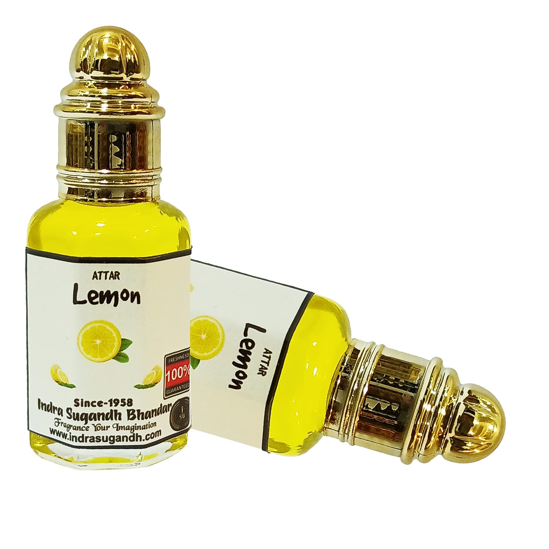 INDRA SUGANDH BHANDAR Attar For Men|Women Fruity Collection - Lemon Fresh Citric Long Lasting Fragrance 12ml Rollon Pack-image-25
