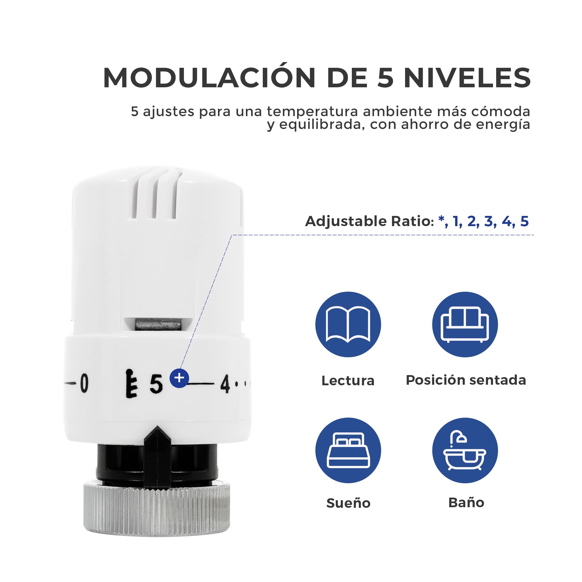 Vancoco Válvula termostática para radiador