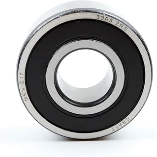 Schrägkugellager 3305 2RS 25x62x25,4mm, DIN 628, zweireihig, Reibungsarm, abgedichtetes Lager für radiale & axiale Belastungen, Ideal für Industrie- & Automobilanwendungen