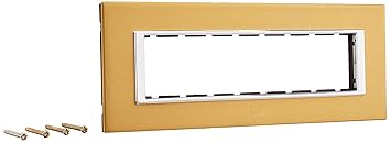 Anchor By Panasonic 66908GD Roma Urban Modular Polycarbonate 8M Square (Gold, Pack of 5)