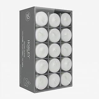 Hosley 30-Pack White Unscented Votive Candles