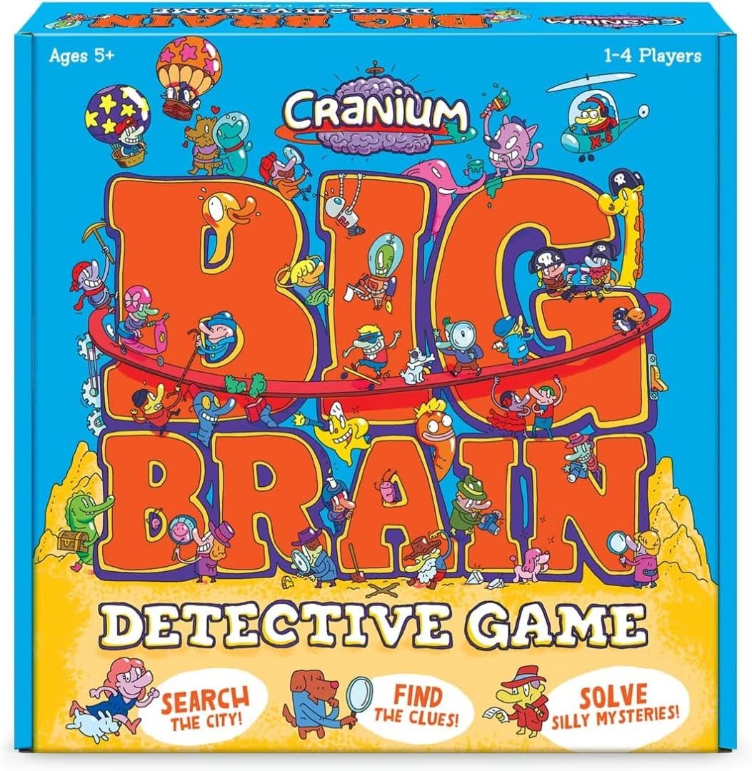Funko Games Cranium Big Brain Game - Light Strategy Board Game For Children & Adults (Ages 10+) - 2-4 Players - Collectable Vinyl Figure - Gift Idea