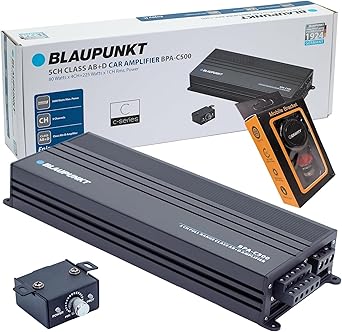 BLAUPUNKT BPA-C500 Elite Car Audio Class AB + Class D 5-Channel 3600W Stereo Amplifier