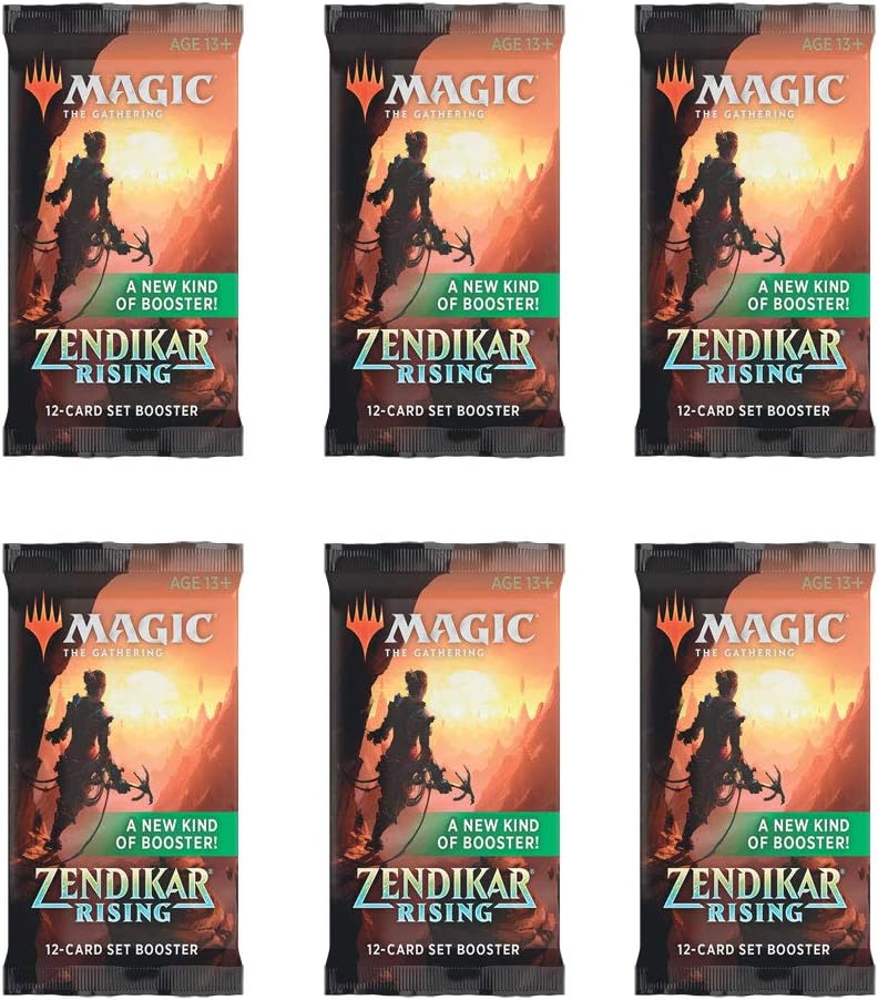 6 Packs Magic: The Gathering Set Booster Pack Lot MTG Zendikar Rising