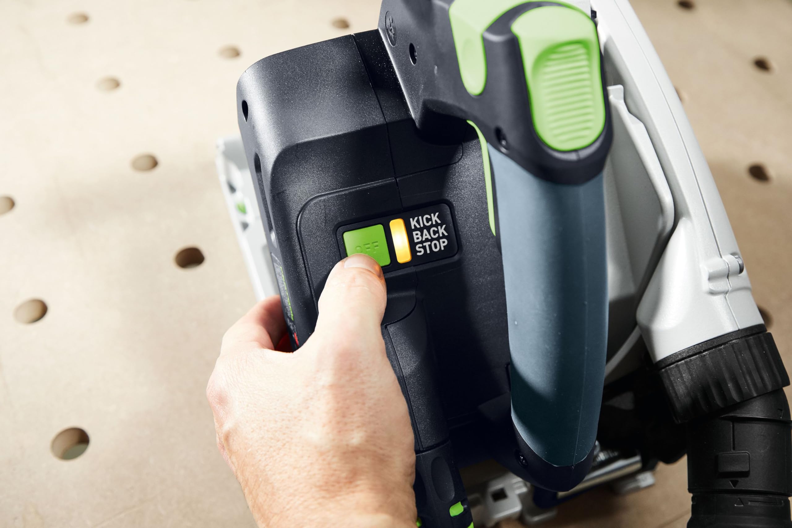 Festool TS 60 K Sierra de Inmersión 1500 W - Ref. 577847 | Sierra sumergible profesional, profundidad 62 mm, ángulo -1° a 47°, extracción de polvo Ø 27/36 mm, velocidad 3000-6800 rpm