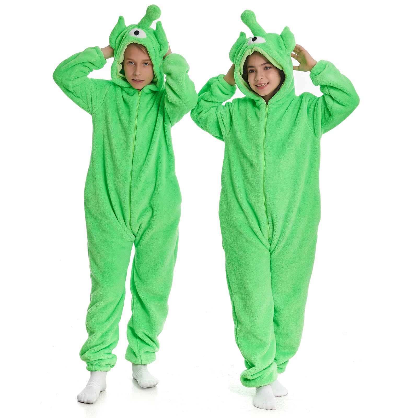 Flannel Fleece Child Onesies – Fuzzy Onepiece Hood Costume - Blanket Sleep
