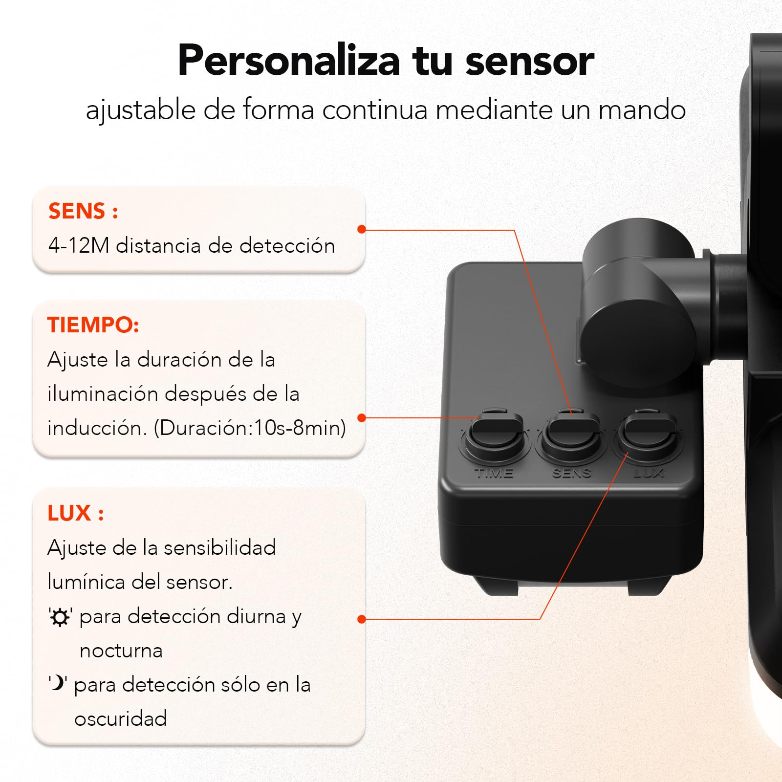 OREiN Foco LED con detector de movimiento para exteriores, 2800 lm, 2700/4000/6500 K, luz blanca cálida/neutra/fría, superbrillante, con 3 modos de iluminación, IP65, resistente al agua, 3 piezass