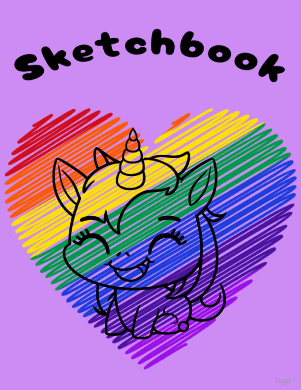 Sketchbook: Large Blank Sketchbook, 110 Pages, 8.5" x 11", For Drawing, Sketching & Crayon Coloring (Kids Drawing Books)