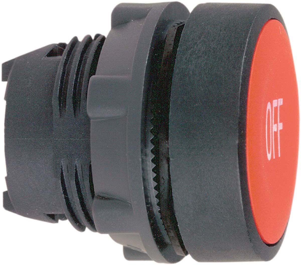 Cabeza pulsador mss 41 02 rasante diámetro 22 embellecedor plástico color rojo off