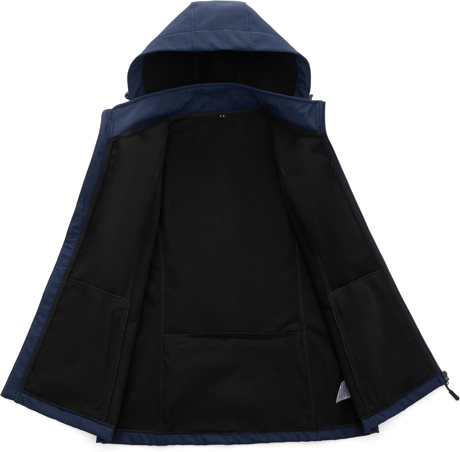 GGleaf Women's Hooded Softshell Vest Fleece Lined Windproof Zip Up Sleeveless Jacket Lightweight Coat for Running - Image 3