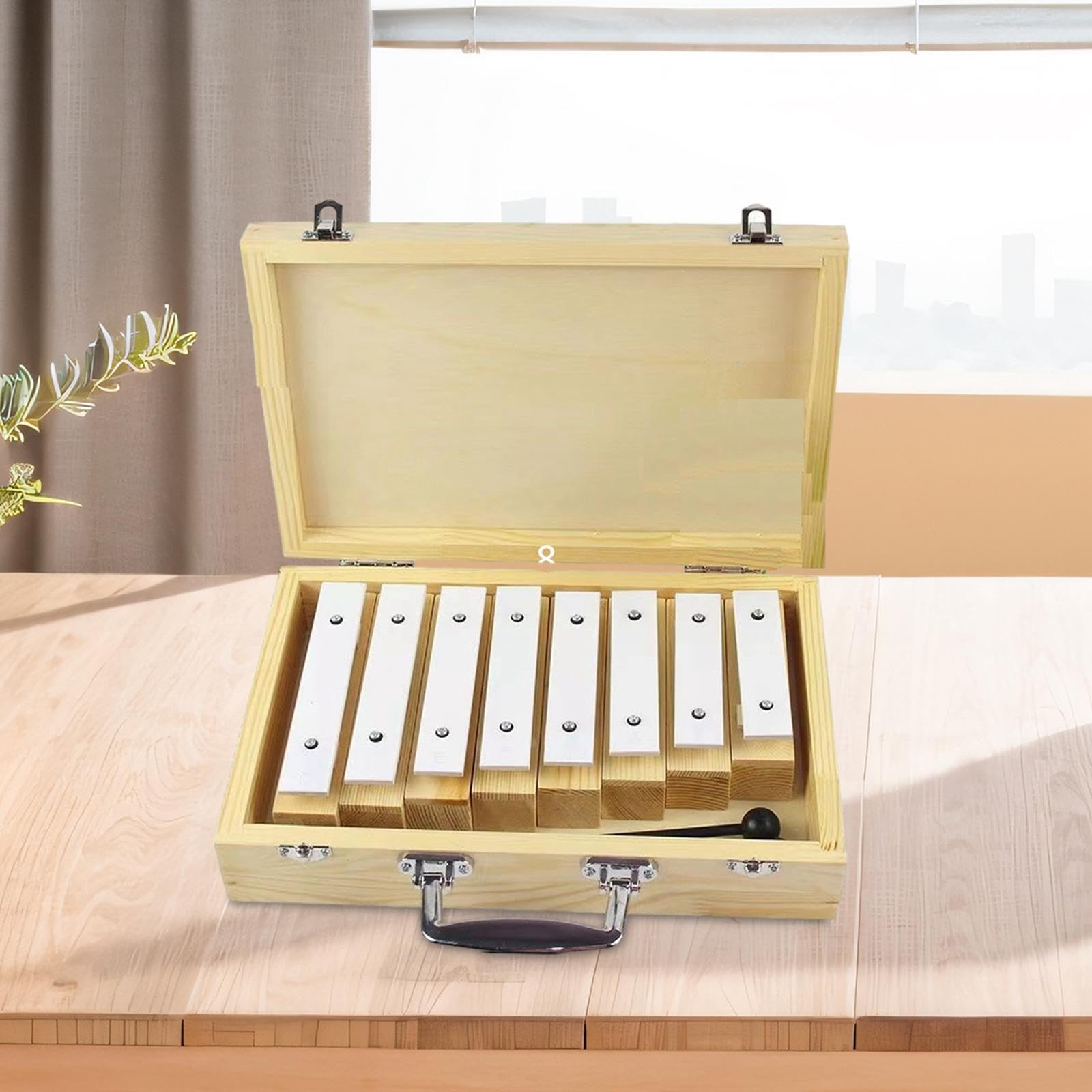 Baoblaze Xilófono de Madera de 8 Notas, Juguete Musical para Niños de 1, 2 Y 3 años