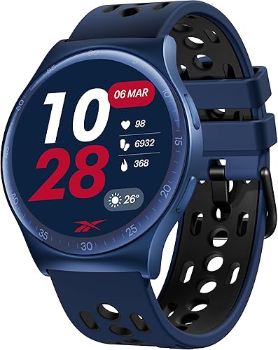 Reebok Pulse Smartwatch  Batería de 10 días de duración, rastreador de fitness GPS con monitor de frecuencia cardíaca, reloj deportivo impermeable