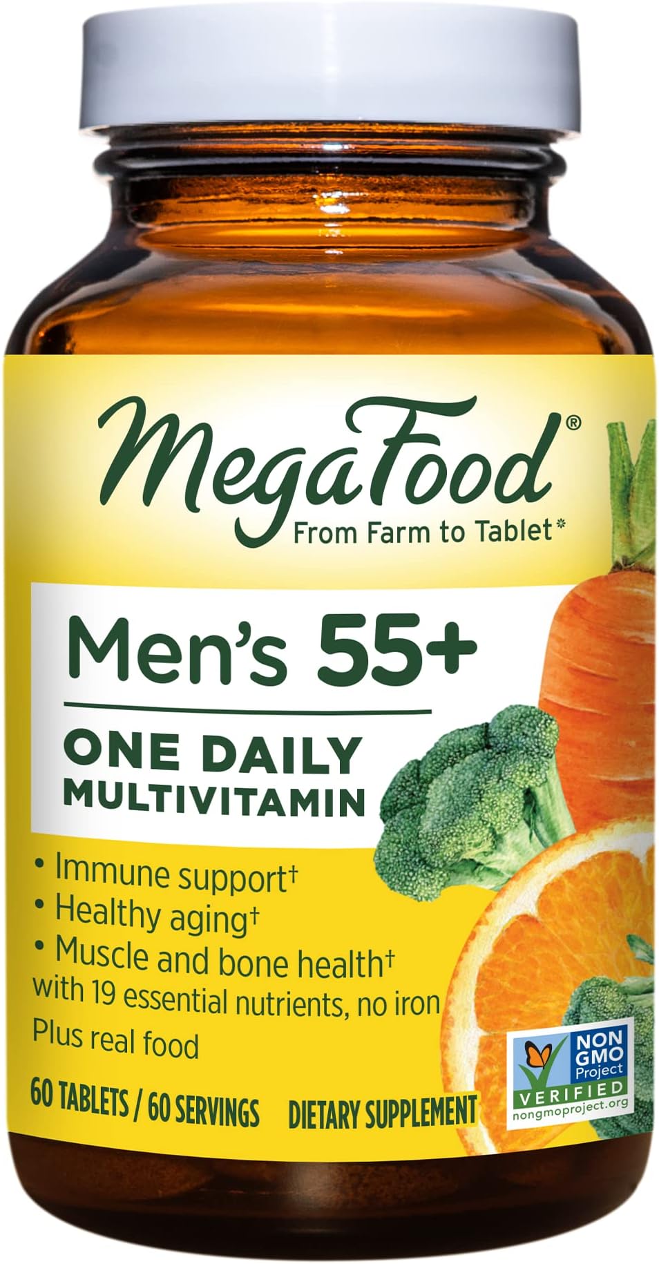MegaFood Men's 40+ One Daily Multivitamin for Men with