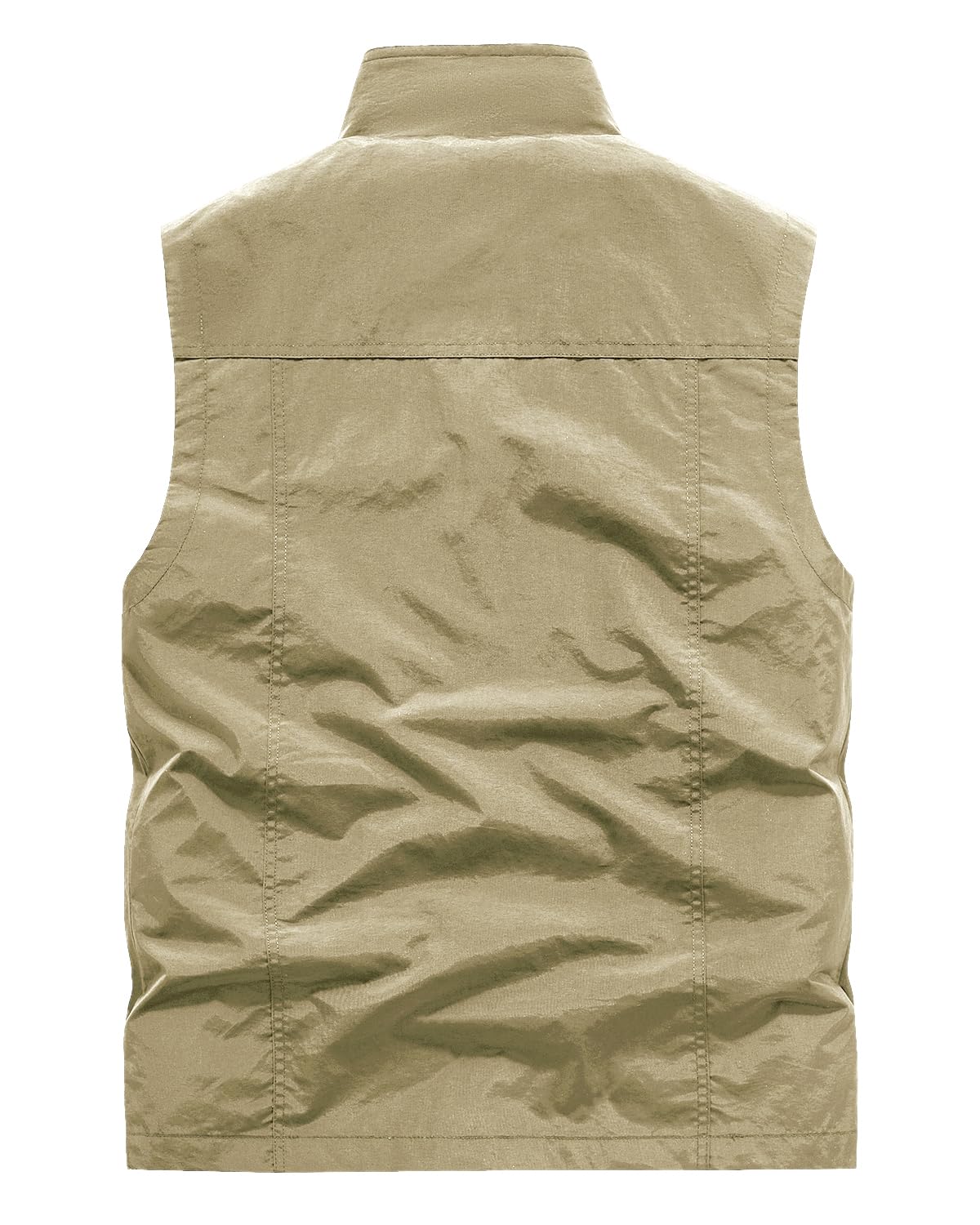 Gilet de pêche pour homme à l'extérieur Multi-Poches Gilet Sans Manches Veste Été Légère Respirant Veste de Loisirs à Séchage Rapide Gilet pour Camping en Photographie