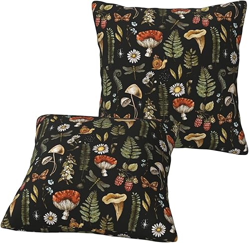 Vista 44 de Chinoiserie - Fundas de almohada azules y blancas para decoración del hogar, 18 x 18 pulgadas, funda de cojín floral para cama, sofá, 2