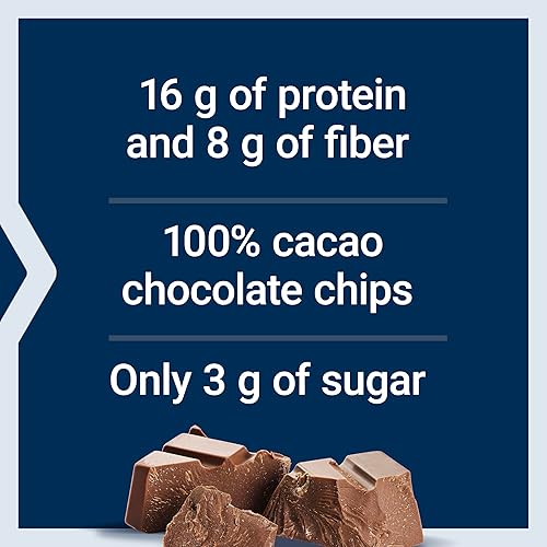 Miniatura 6 de Life Extension Wellness Bar (chispas de chocolate con mantequilla de maní)  0.56 oz de proteína, 0.28 oz de fibra, 0.11 oz de azúcar  Chips de