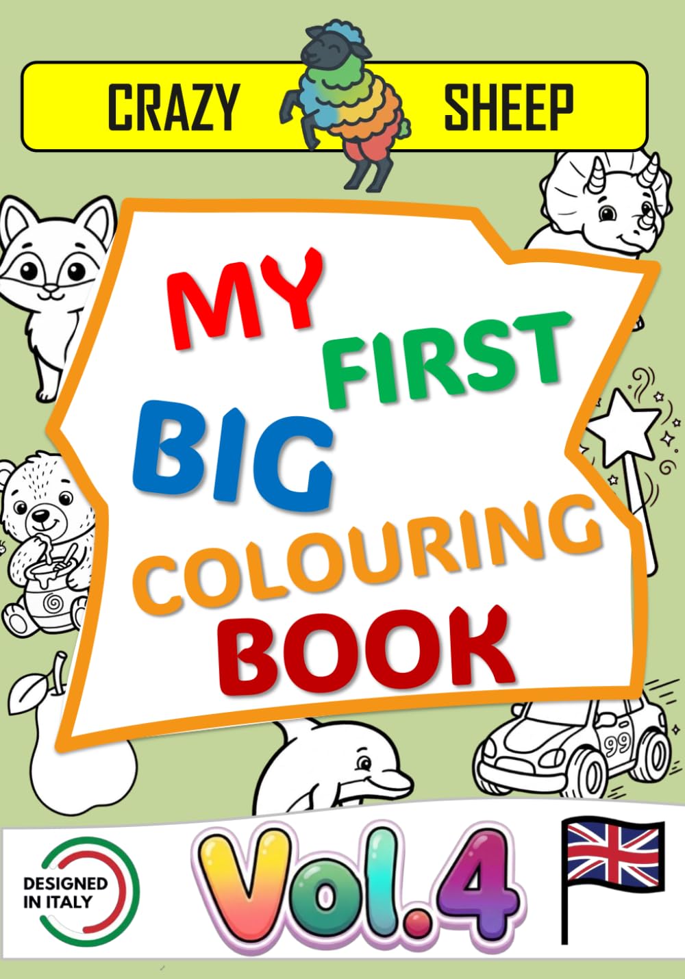 My First Big Colouring Book (Vol.4): - 50 Jumbo Illustrations on Single-Sided Pages: Simple and unique designs with thick, chunky outlines, specially ... ones entertained. [EN] (Color Lab - [EN])