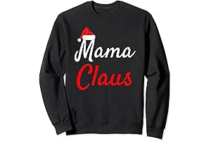 Mama Claus Sweatshirt - Daddy Claus Mama Claus Sweaters Pjs Sweatshirt