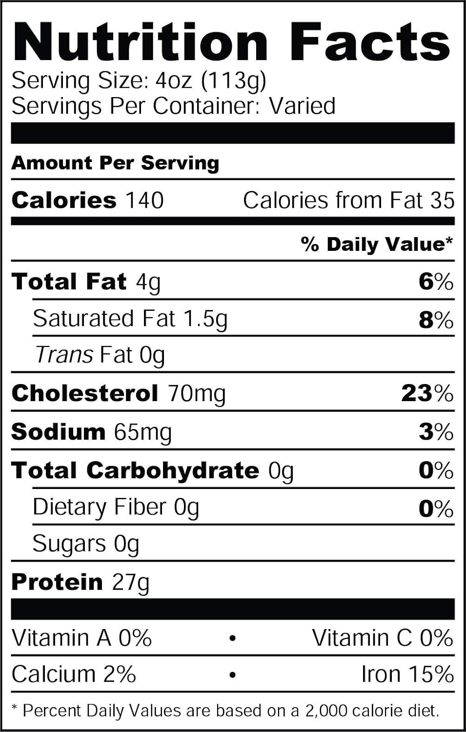 Fresh Brand – Beef Boneless Top Round Steak, 1 lb