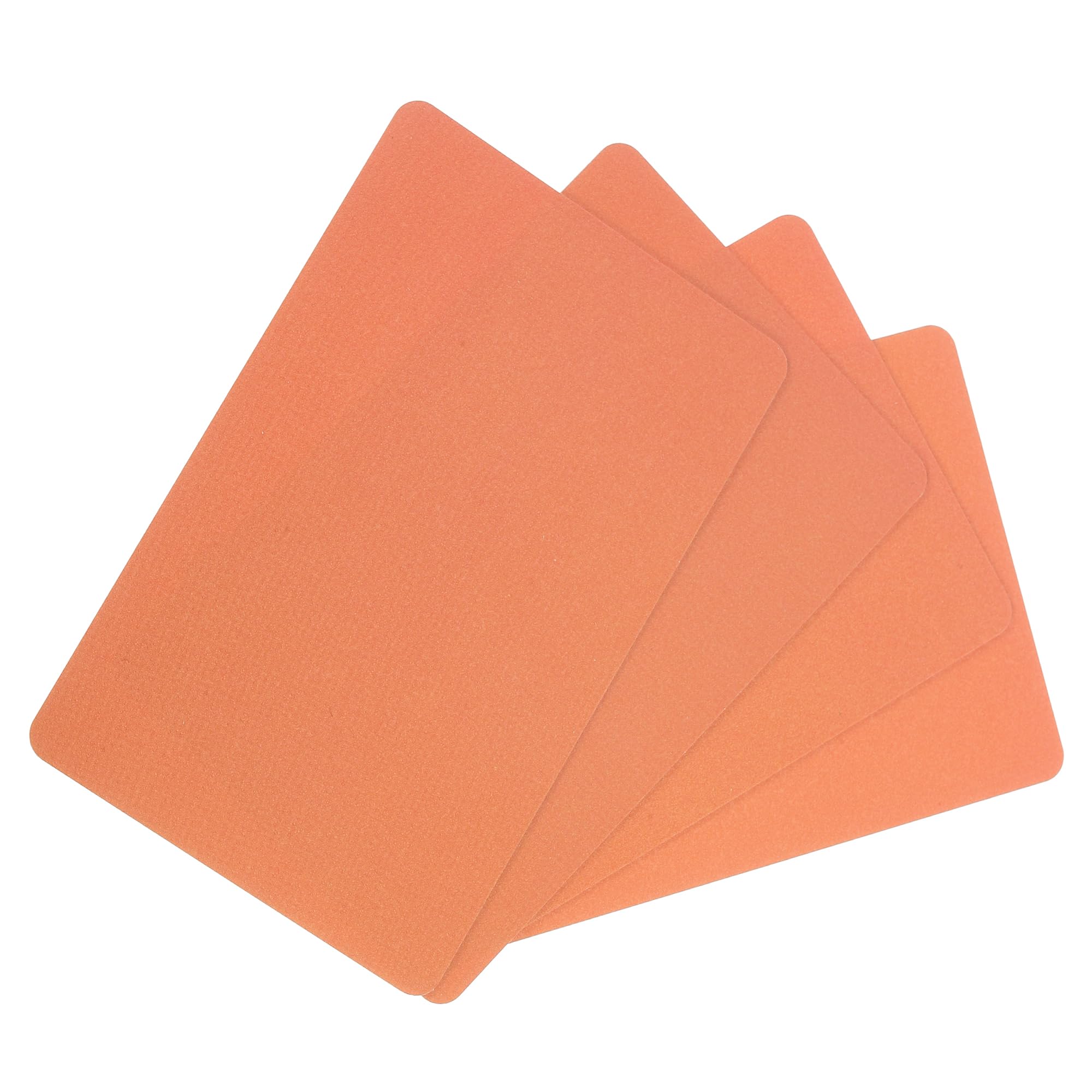 sourcing map 20Pack Blank PVC Cards 15mil ID Blank Credit Cards Plastic Waterproof & Double Sided Printing for ID Badge Printer, Graphics Orange — image 1