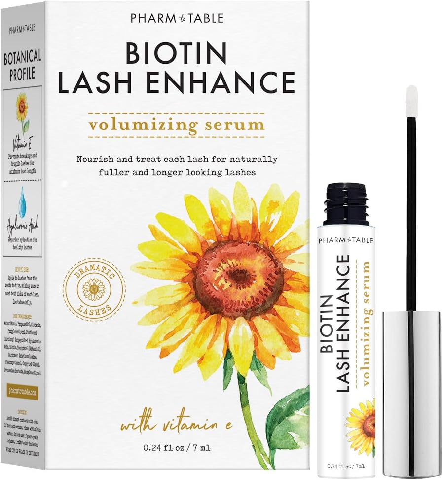 Biotin Lash Enhance Volumizing Serum with Vitamin E, 0.24oz / 7ml