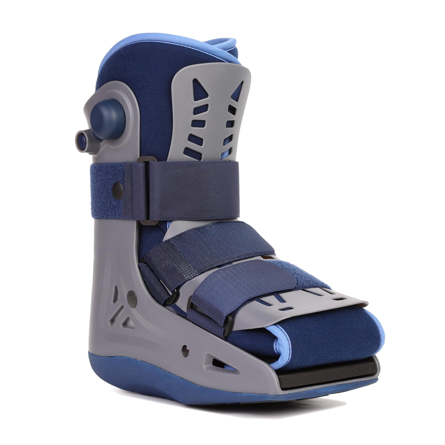 VELPEAU Botas de senderismo para pies rotos, bolsas de aire inflables independientes dobles y diseño de suela antideslizante, botas de fractura Air Cam Walker para mujeres y hombres, se adapta al pie