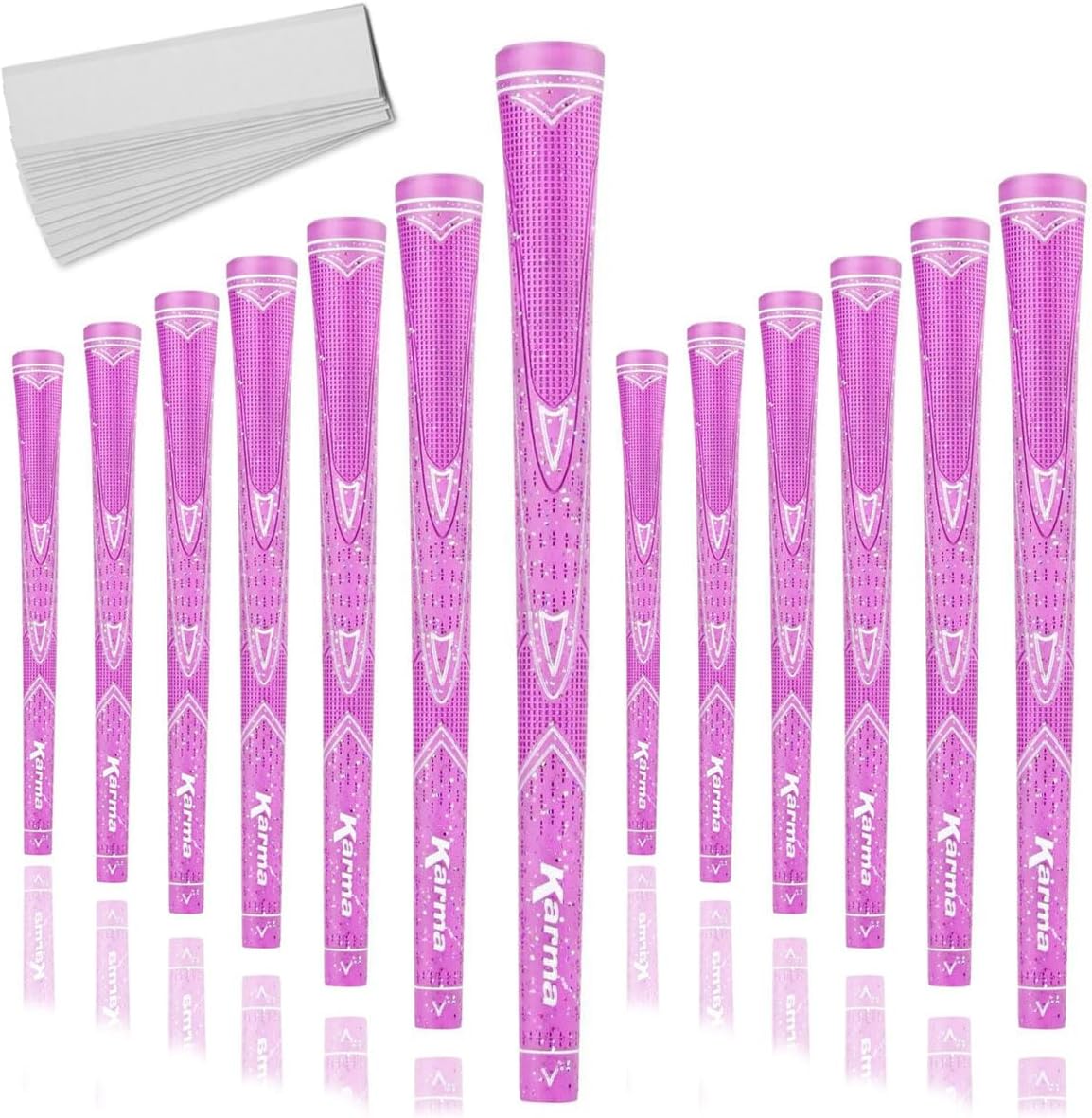 Karma Sparkle Golf Grips & Grip Kits for Women, Light Blue, Purple, and Pink Golf Club Grips That Glitter